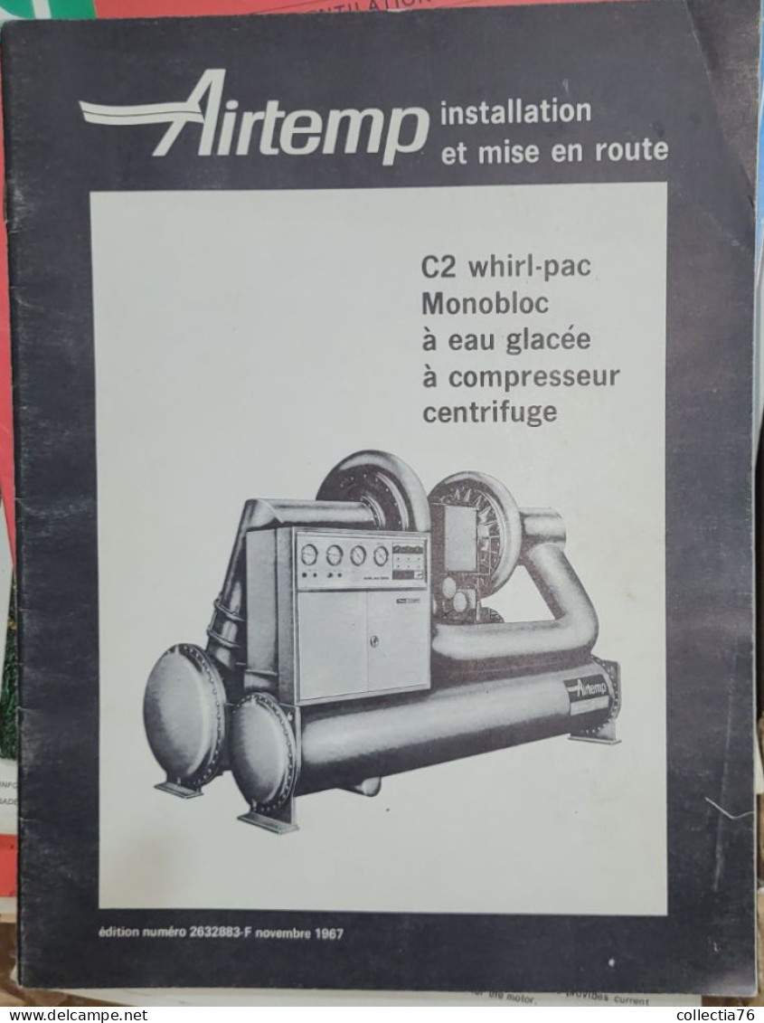 VIEUX PAPIERS LOTS DE 76 PLANS DE CLIMATISEUR CHRYSLER AIRTEMP 1977 ET DOCUMENTATION TECHNIQUE DE CHRYSLER AIRTEMP