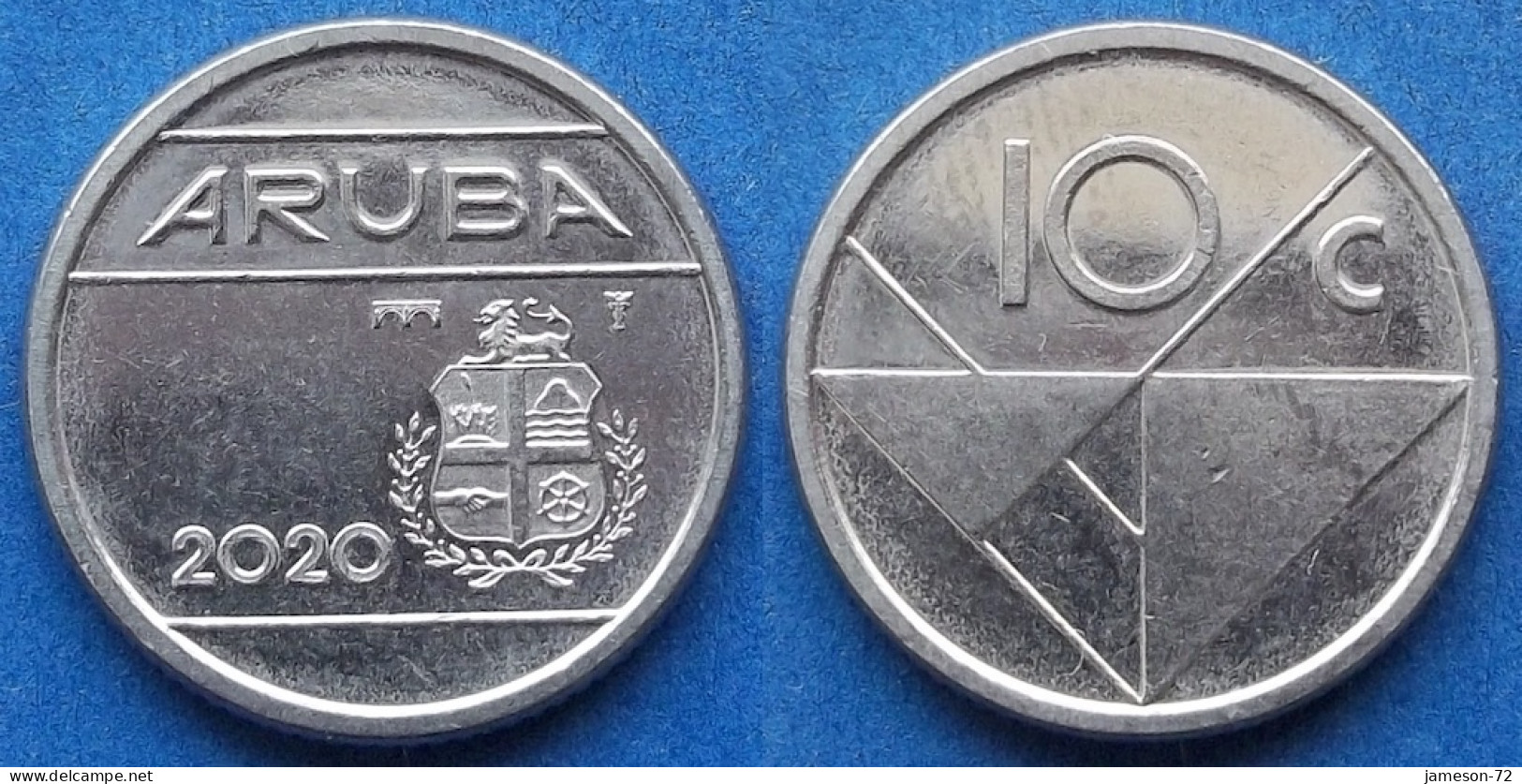 ARUBA - 10 Cents 2020 KM# 2 Dutch State "Status Aparte" Decimal Coinage - Edelweiss Coins - Aruba