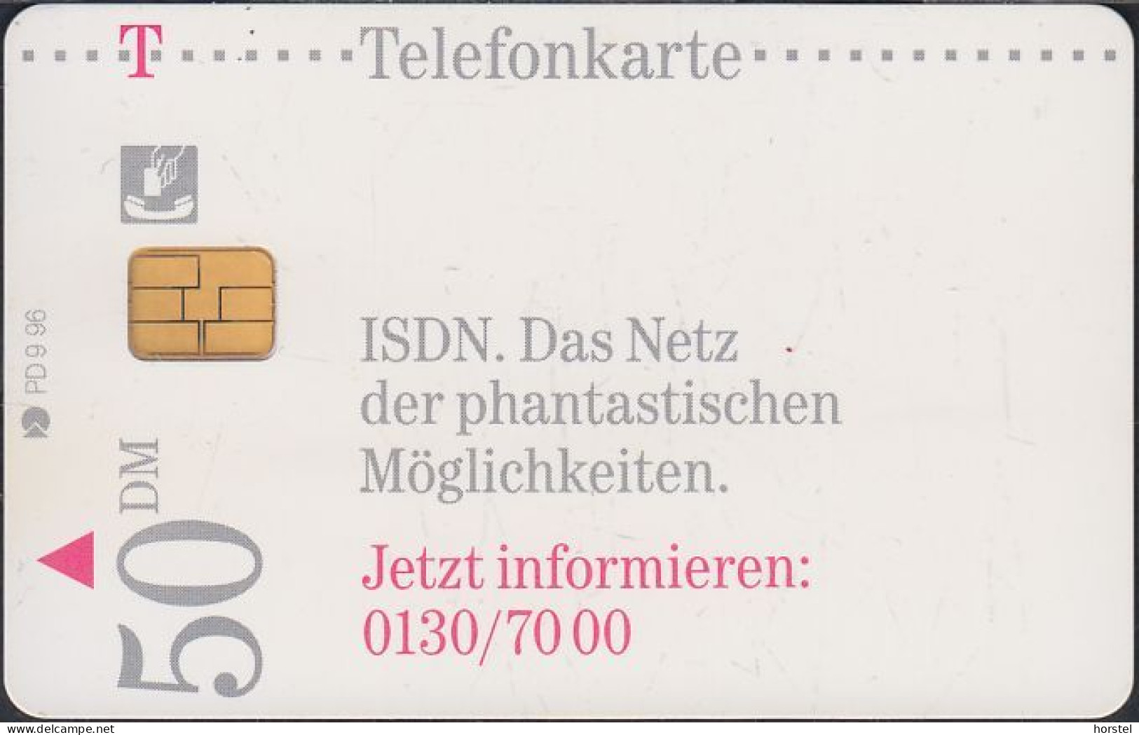 GERMANY PD9/96 ISDN - Man  DD: 5609 - P & PD-Series: Schalterkarten Der Dt. Telekom
