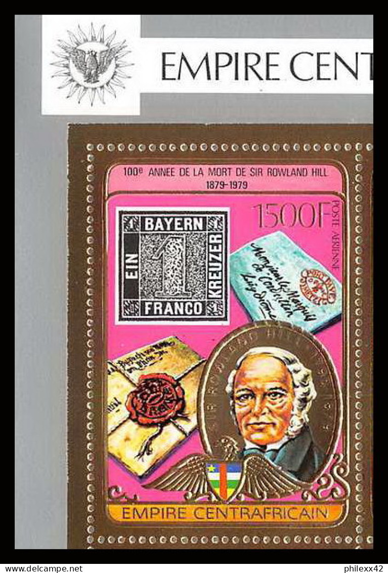 86041a/ N°598 A Rowland HILL UPU Stamps On Stamps Centrafrique Centrafricain OR Gold Stamps ** MNH Discount - Rowland Hill