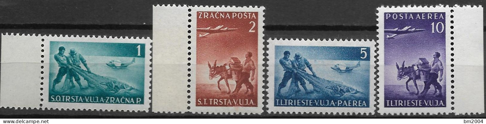 1949 Triest-Zone B Mi. 5-11**MNH  Flugpostmarken. - Neufs