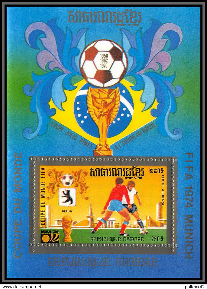 86230 Mi N°84 A Football Soccer World Cup Munich 1974 ** MNH Khmère Cambodia Cambodge - 1974 – Alemania Occidental