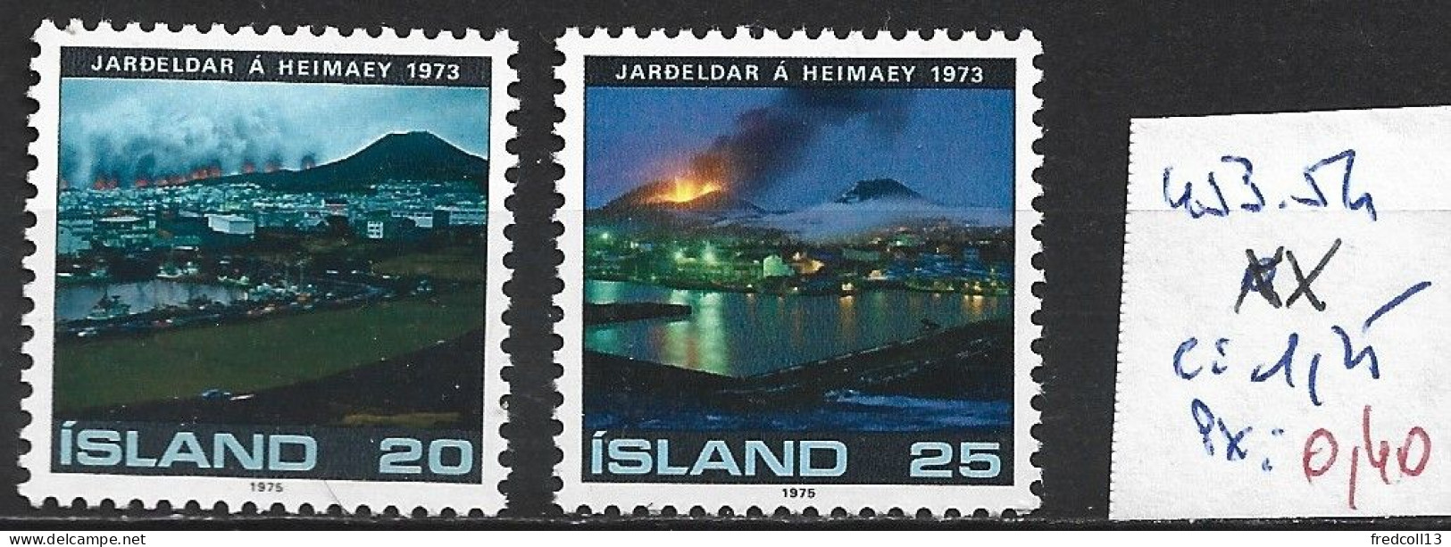 ISLANDE 453-54 ** Côte 1.25 € - Unused Stamps