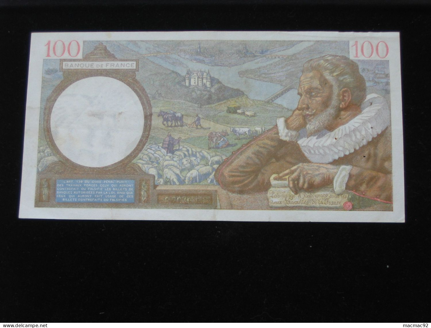 100 Cent Francs SULLY  1941  **** ACHAT IMMEDIAT **** - 100 F 1939-1942 ''Sully''