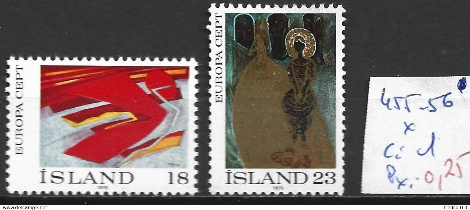 ISLANDE 455-56 * Côte 1 € - Unused Stamps