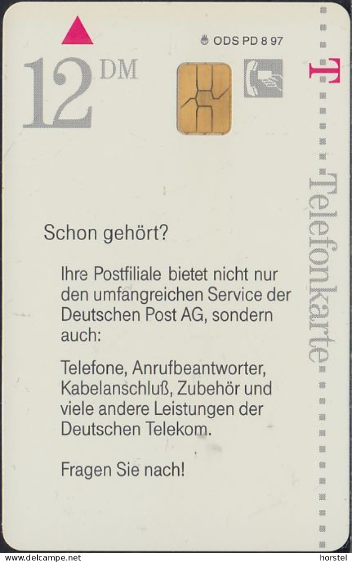 GERMANY PD8/97  Postfiliale - Couple  DD: 010 2100 2710 - P & PD-Series : Guichet - D. Telekom