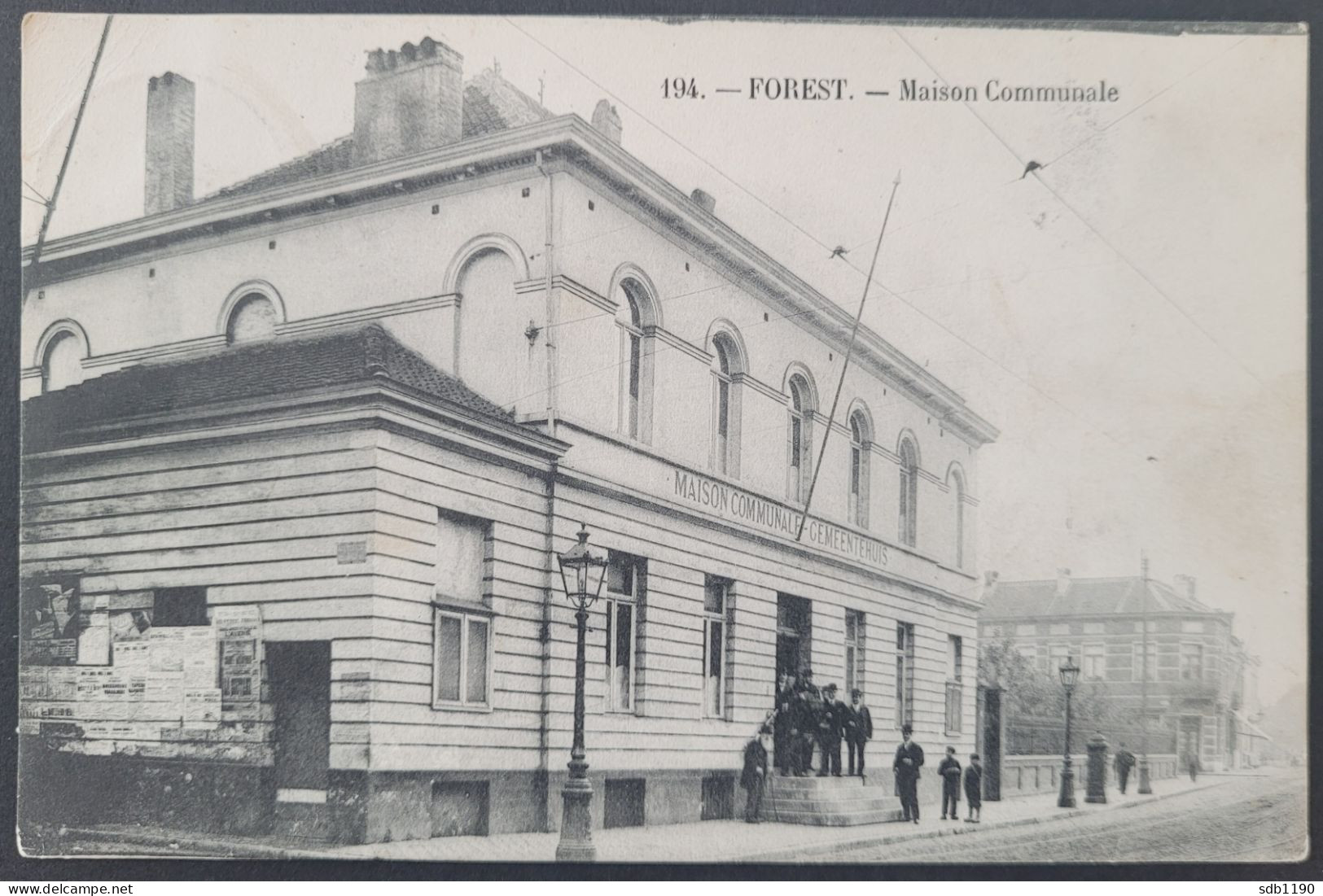 Forest - Maison Communale (No. 194), Circulée 1911 - Forest - Vorst