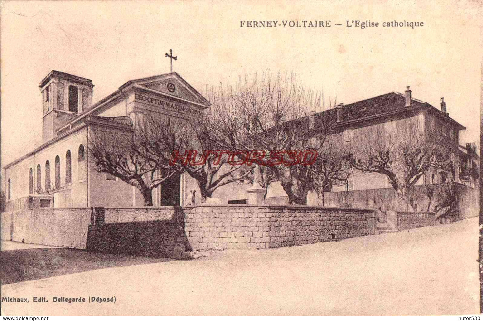 CPA FERNEY VOLTAIRE - L'EGLISE CATHOLIQUE - Ferney-Voltaire