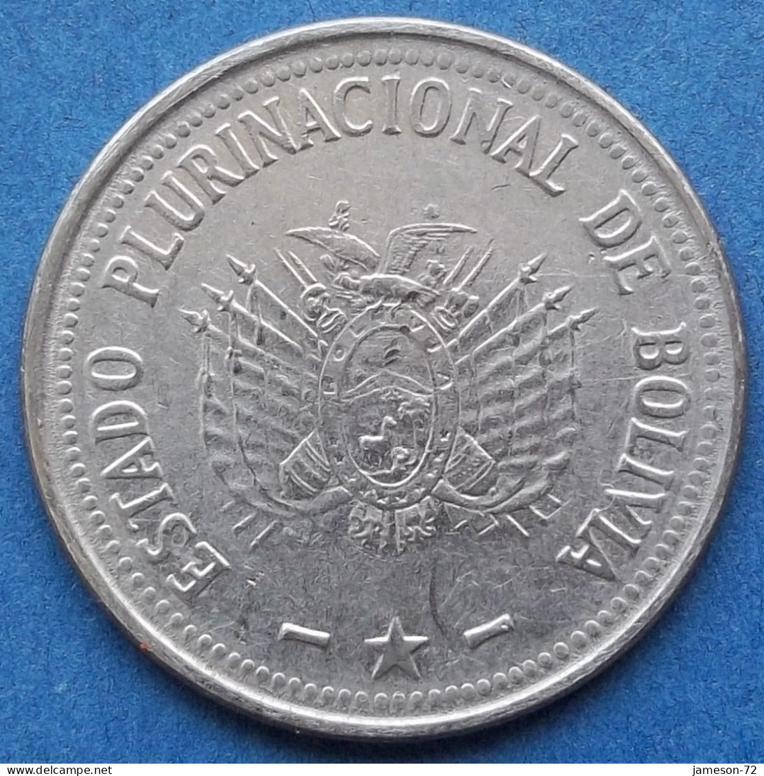 BOLIVIA - 50 Centavos 2010 KM# 216 Monetary Reform (1987) - Edelweiss Coins - Bolivia