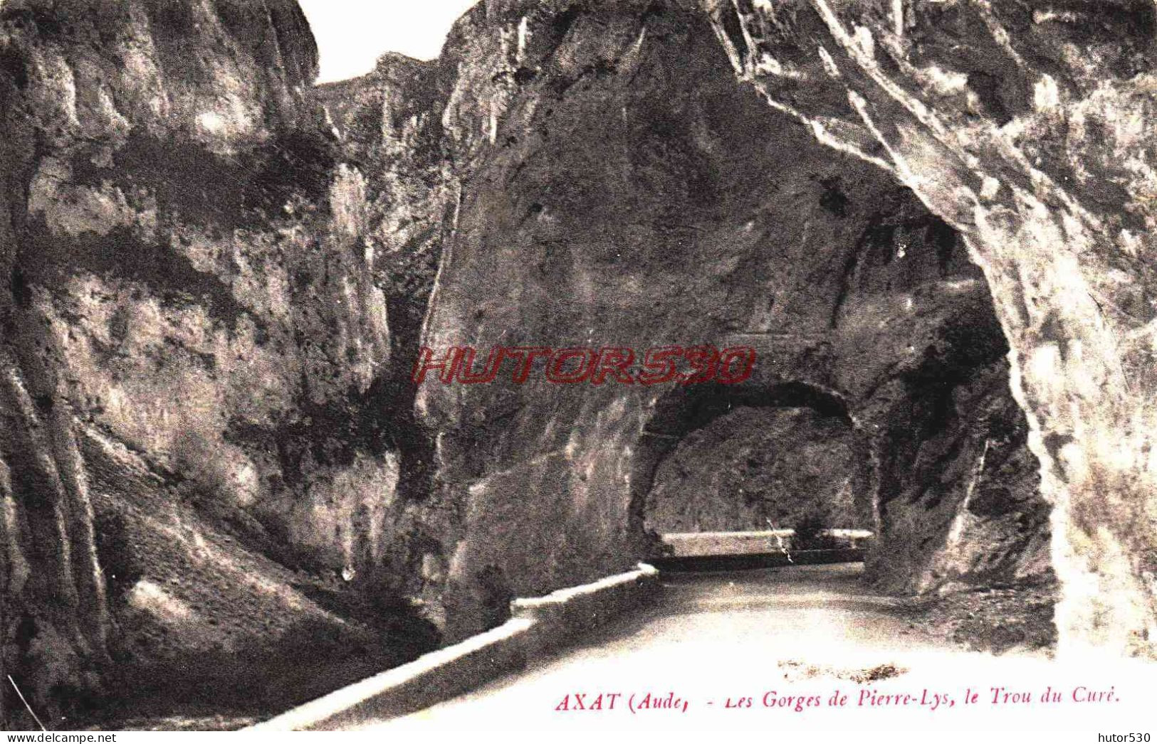 CPA AXAT - AUDE - LES GORGES DE PIERRE LYS - LE TROU DU CURE - Axat