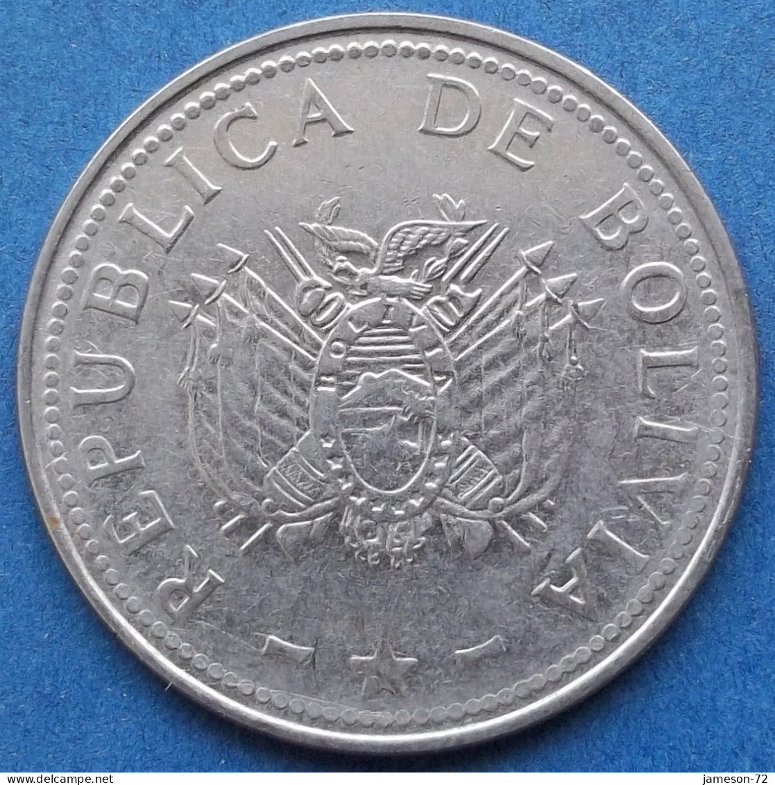 BOLIVIA - 1 Boliviano 2008 KM# 205 Monetary Reform (1987) - Edelweiss Coins - Bolivia