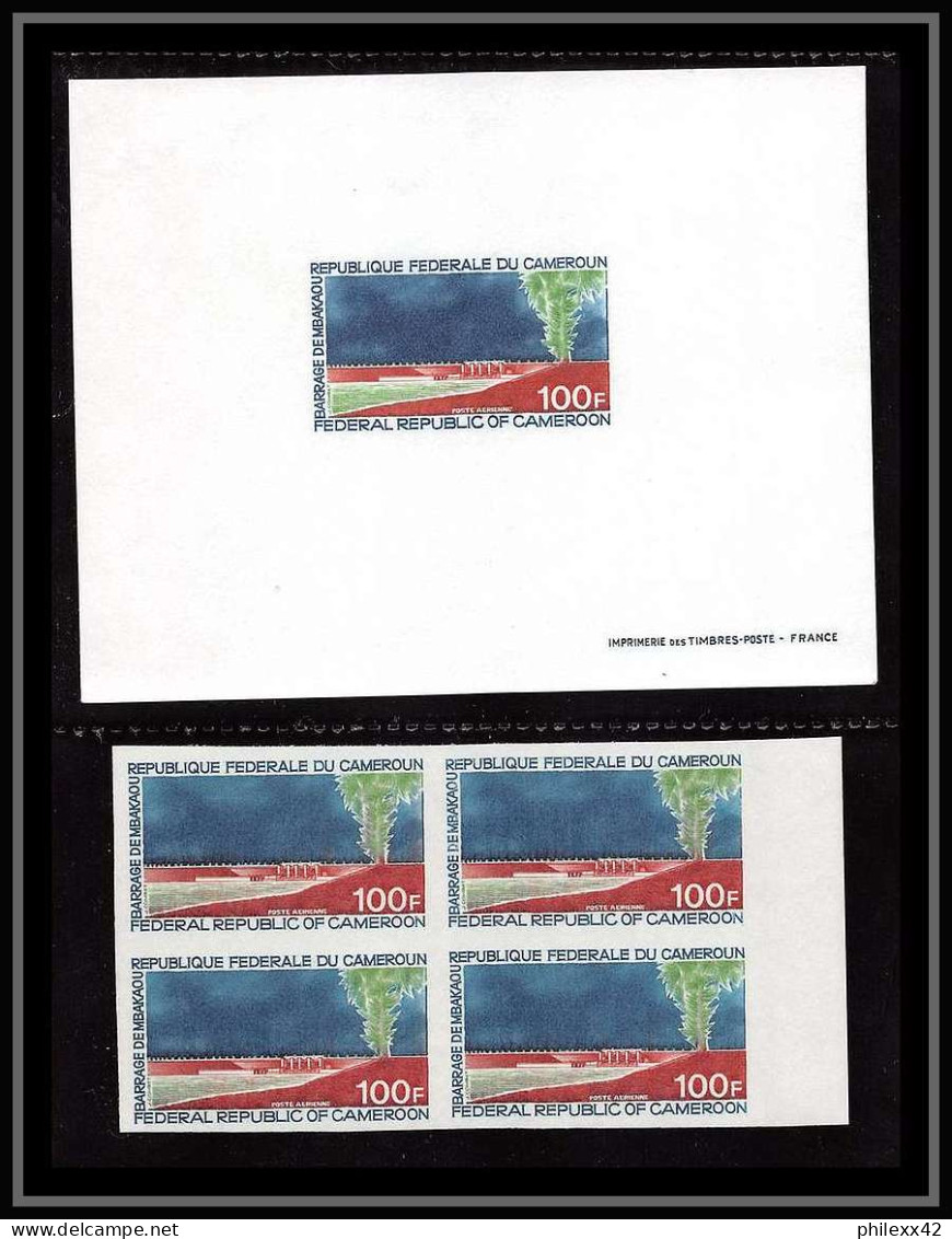 0026a Epreuve De Luxe Deluxe Proof Cameroun Poste Aerienne PA 178 Industrie Barrage Mbakaou Non Dentelé ** MNH Imperf - Acqua