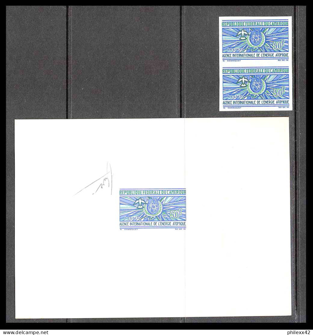 0051 Epreuve De Luxe Deluxe Proof Cameroun N°439 Energe Atomique + Non Dentelé Imperf ** MNH Signé - Atomo