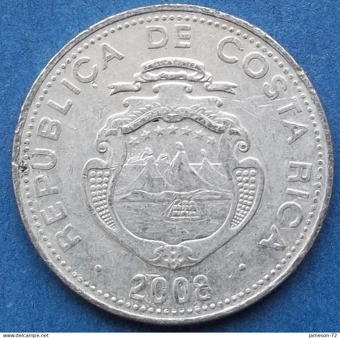 COSTA RICA - 5 Colones 2008 KM# 227b Monetary Reform (1920) - Edelweiss Coins - Costa Rica
