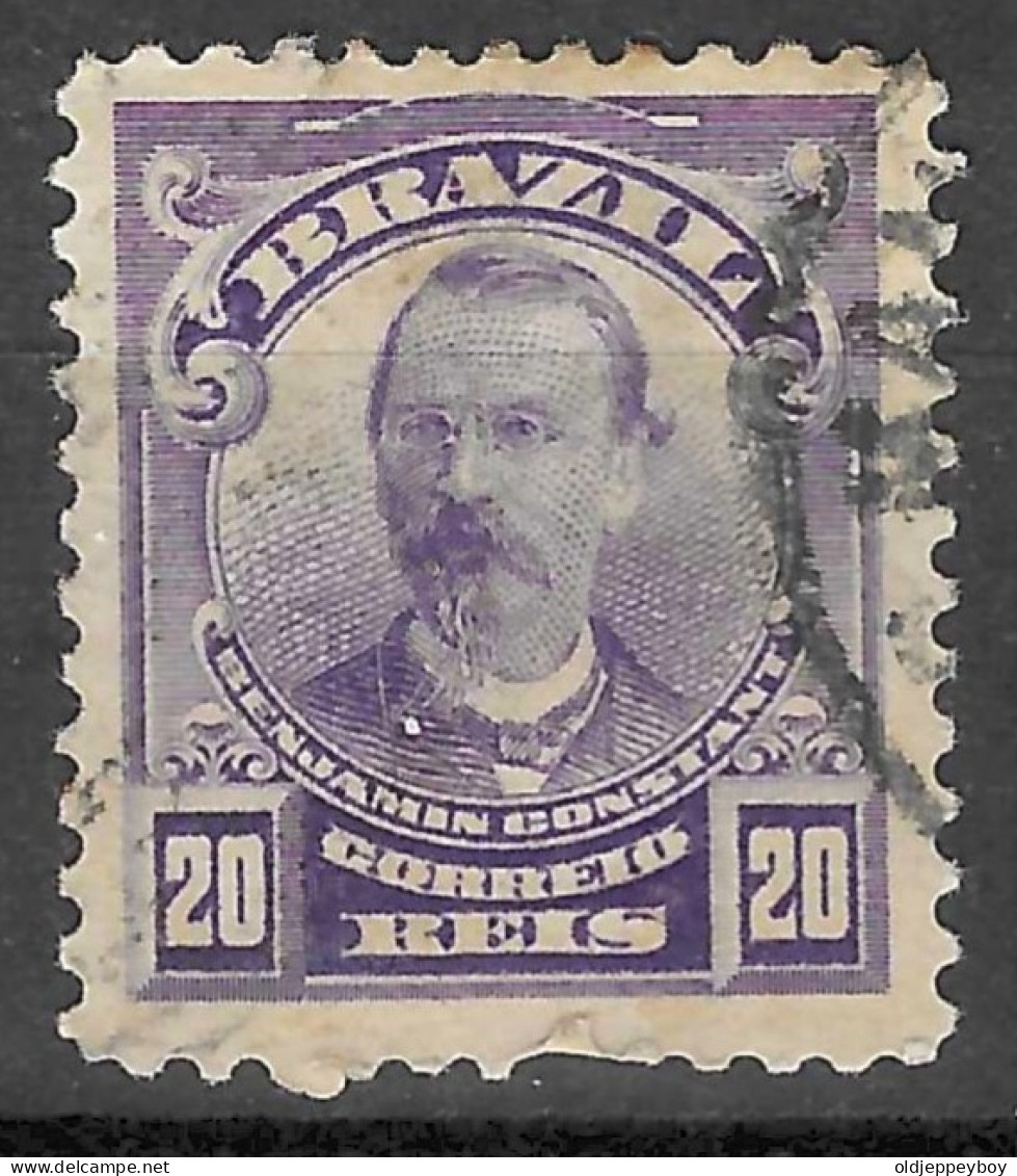 Brazil Brésil 1906 - Oblitéré Used - Trace De Charnière Y&T N° 129 Benjamin Constant 20 Reis - Oblitérés