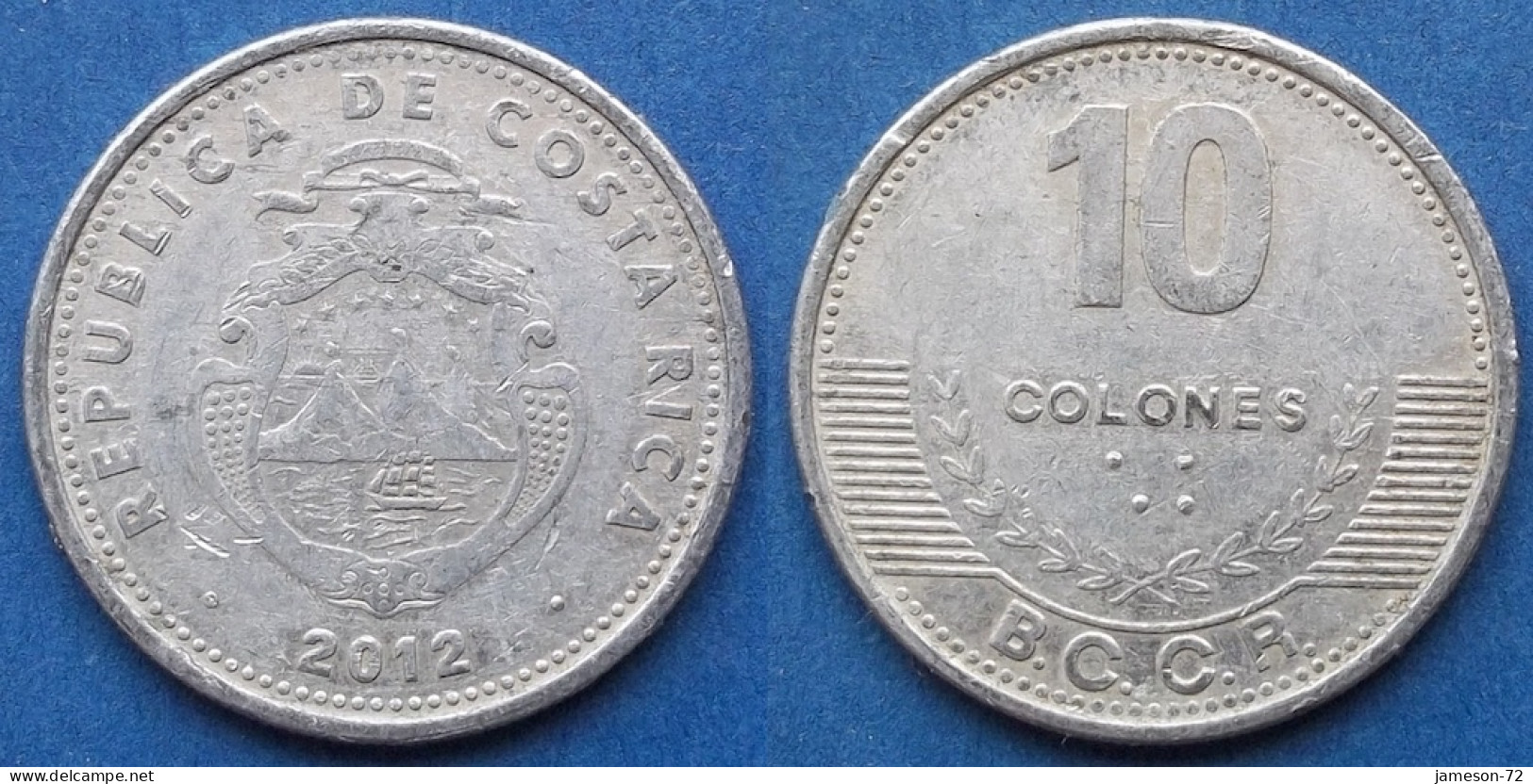 COSTA RICA - 10 Colones 2012 KM# 228b Monetary Reform (1920) - Edelweiss Coins - Costa Rica