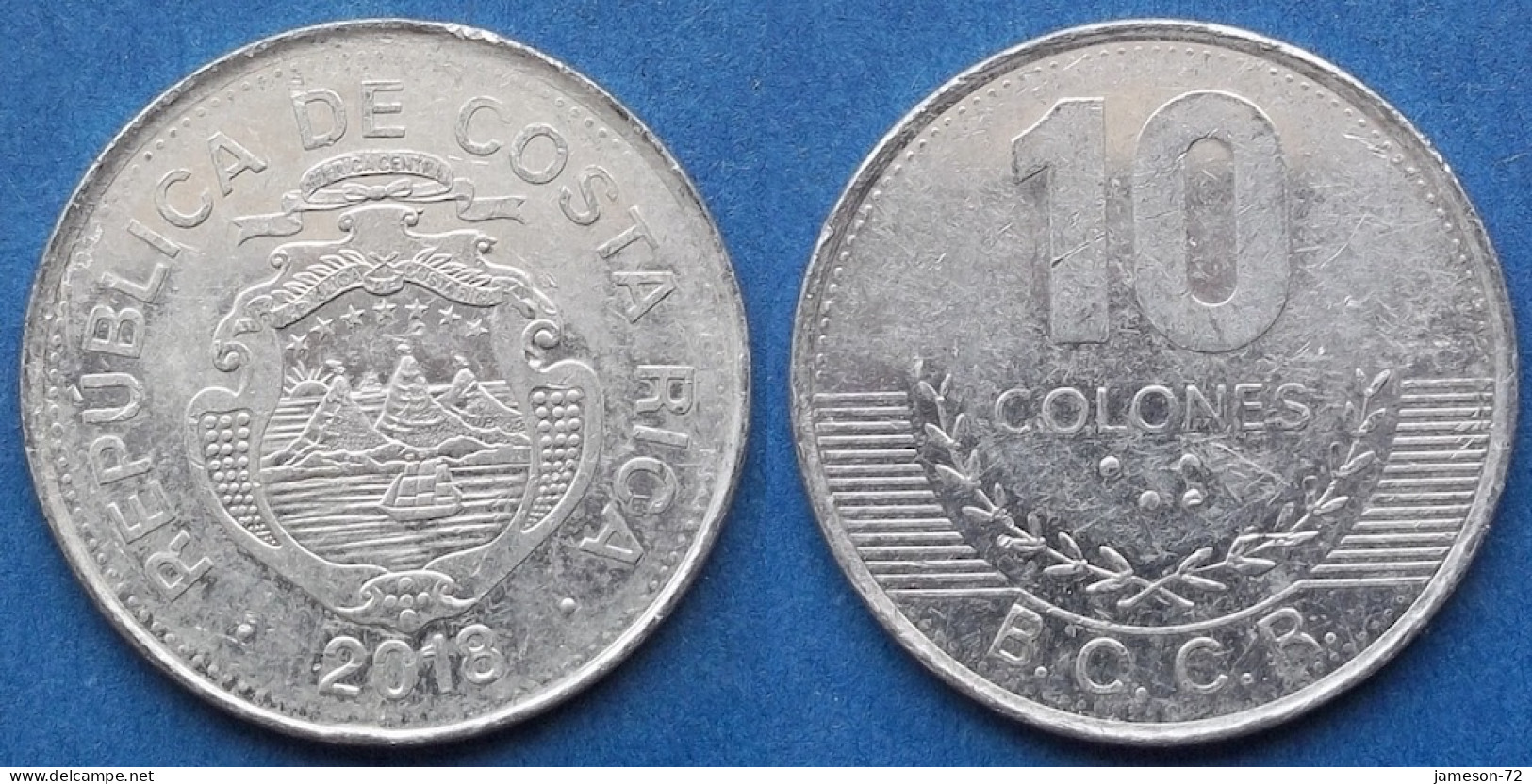 COSTA RICA - 10 Colones 2018 KM# 228b Monetary Reform (1920) - Edelweiss Coins - Costa Rica