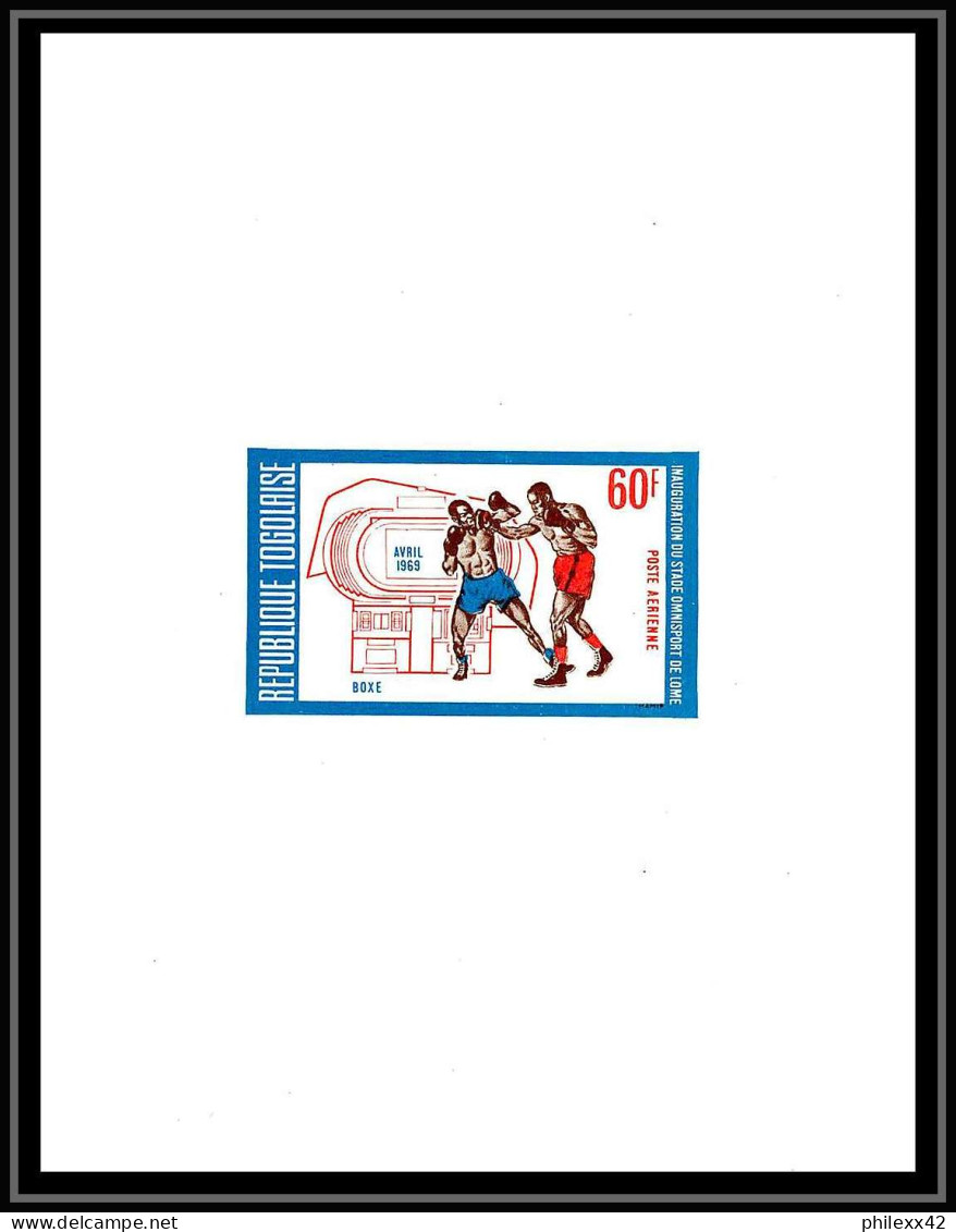 0990 épreuve De Luxe / Deluxe Proof Togo - PA N° 107 Boxe - Boxing