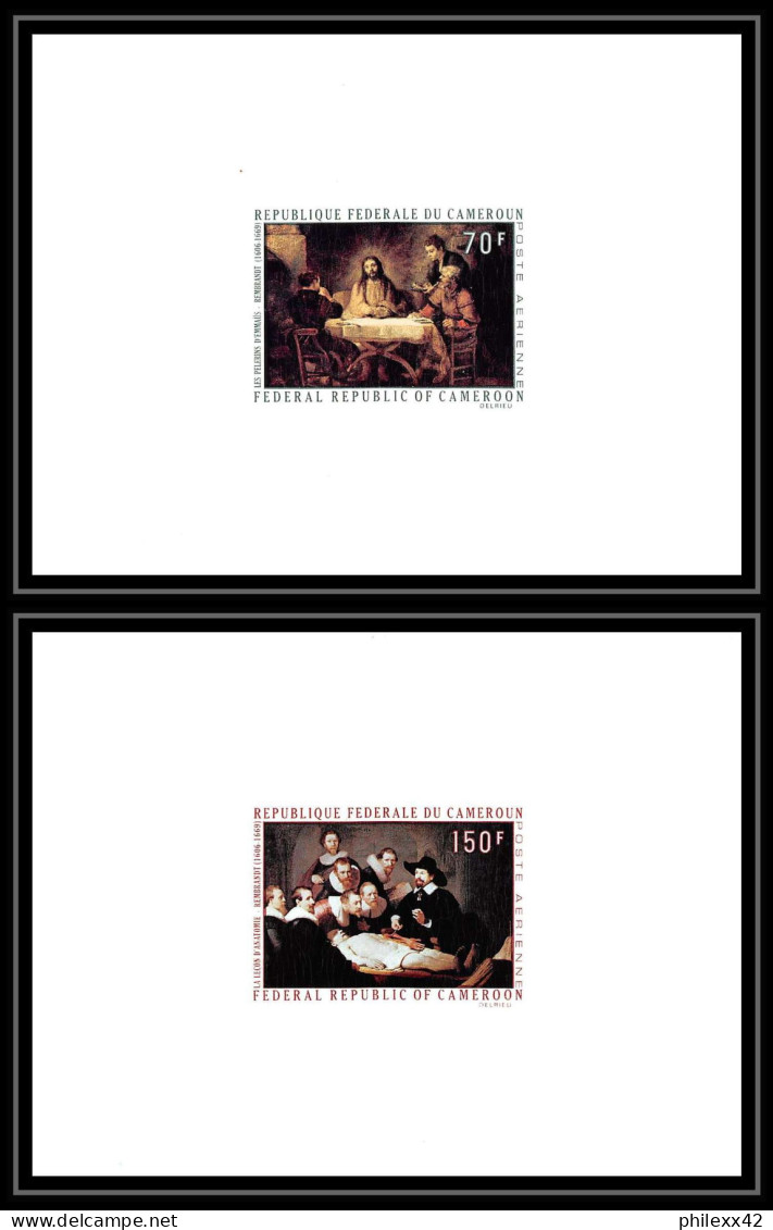 1103 Cameroun Pa 169/170 Tableau (tableaux Painting) Rembrandt épreuve De Luxe / Deluxe Proof Rembrandt - Rembrandt
