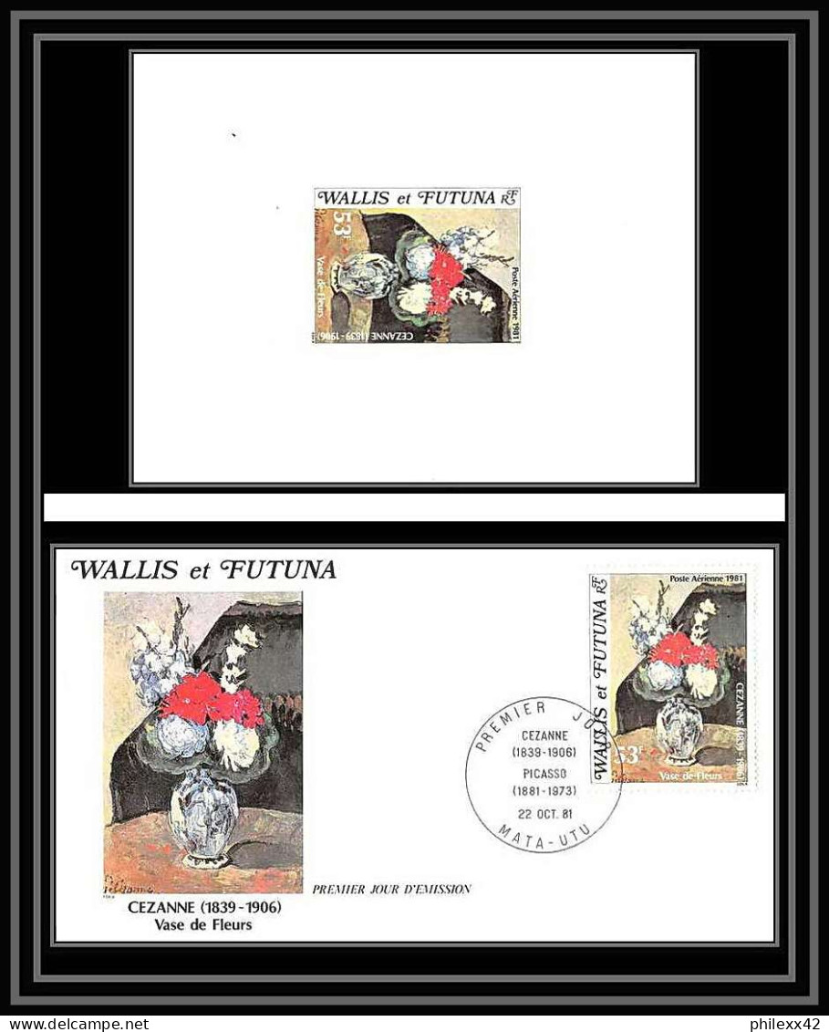 1494 Discount Wallis Et Futuna PA N° 110 CEZANNE Tableau (Painting) + Fdc Premier Jour épreuve De Luxe/deluxe Proof  - Imperforates, Proofs & Errors