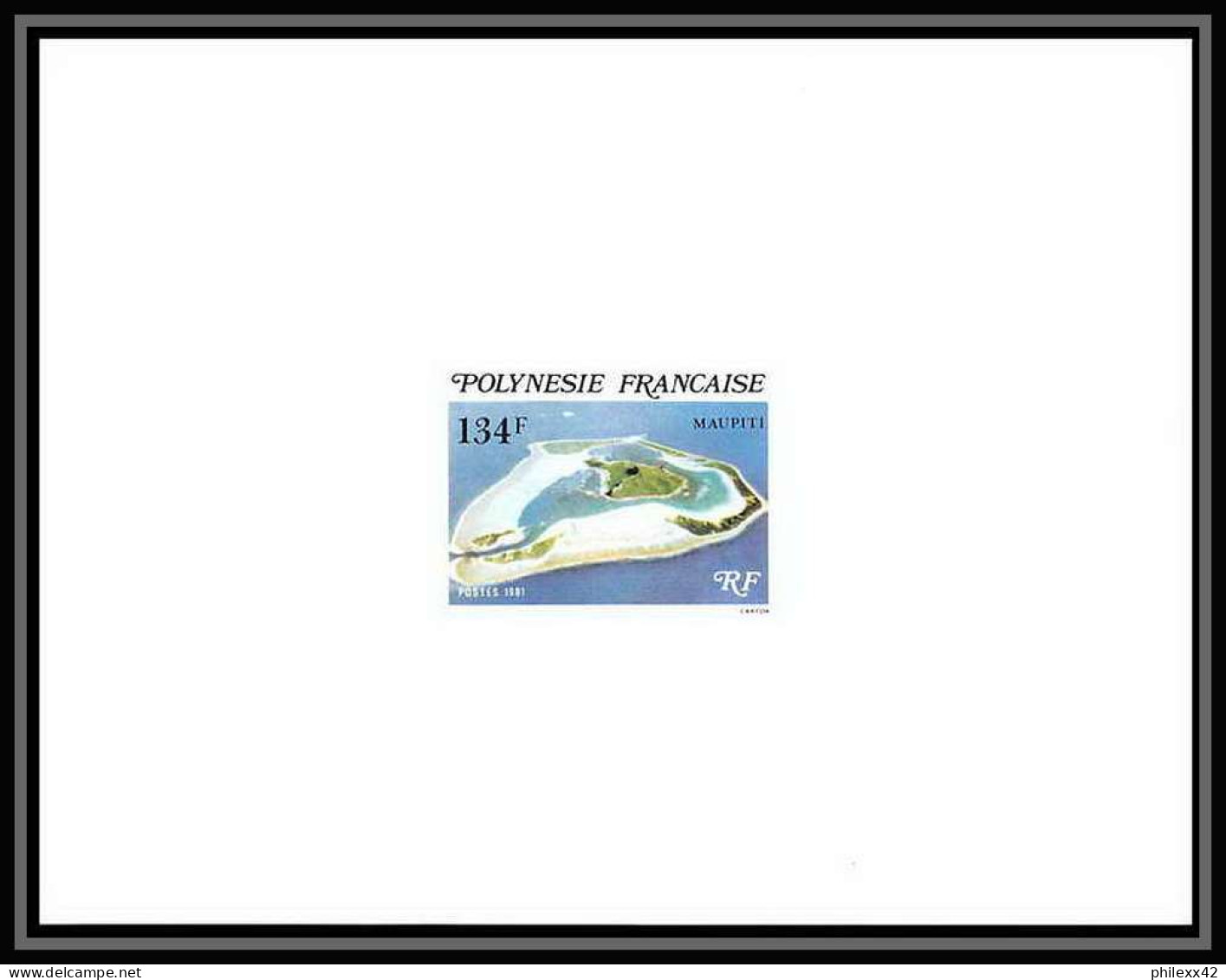 1700 épreuve De Luxe / Deluxe Proof Polynésie (Polynesia) N° 171/173 Iles-Sous-le-Vent + Fdc - Geschnittene, Druckproben Und Abarten