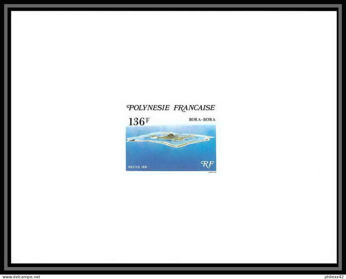 1700 épreuve de luxe / deluxe proof Polynésie (Polynesia) N° 171/173 Iles-Sous-le-Vent + fdc