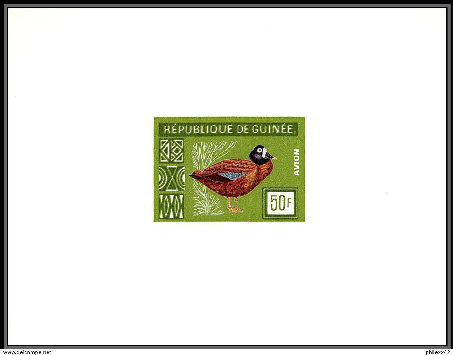 2095 Canard Duck Oiseaux (birds Bird) 1962 Guinée Guinea épreuve De Luxe Deluxe Proof TTB  - Eenden