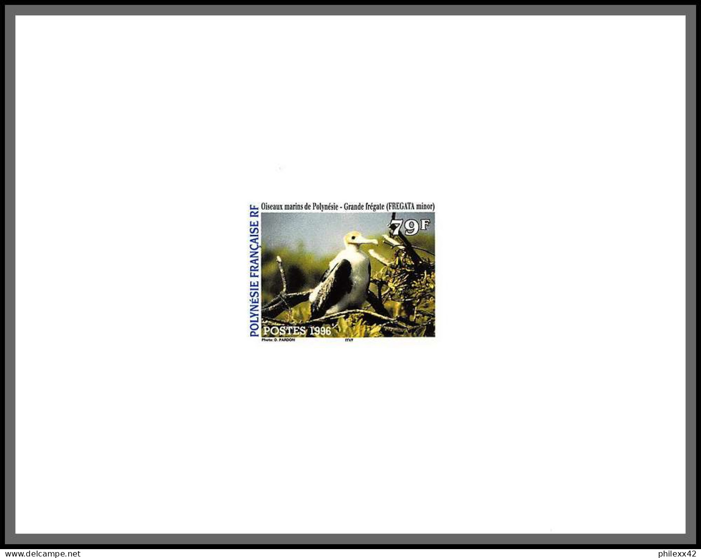 2176/ Polynésie N°510/512 Oiseaux Birds Fou à Pieds Rouges Sula Fregate Fregata  Lori Noddi 1996  épreuve Deluxe Proof  - Non Dentelés, épreuves & Variétés