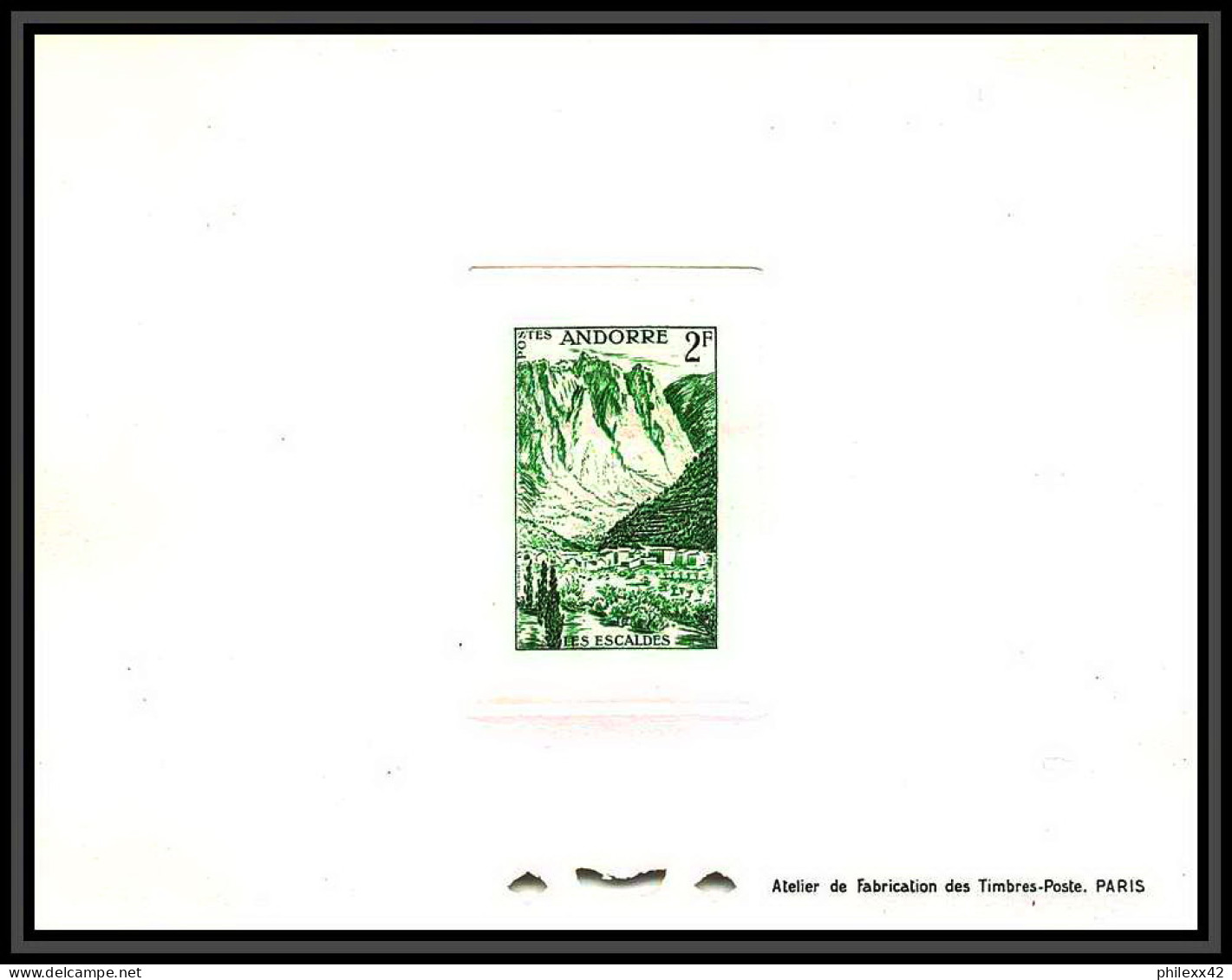 Andorre (Andorra) N°139 Les Escaldes épreuve De Luxe (deluxe Proof) - Unused Stamps