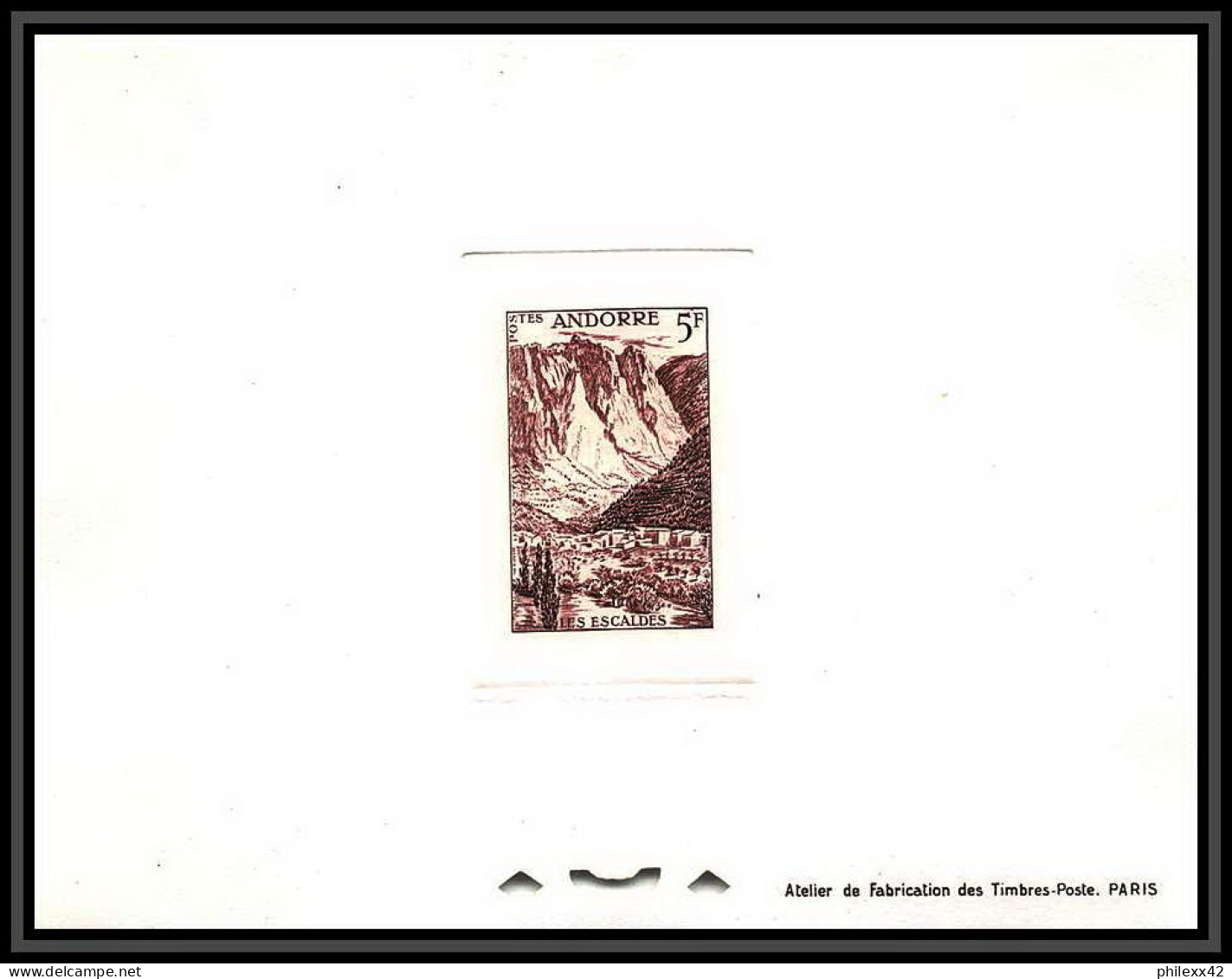 Andorre (Andorra) N°141 Les Escaldes épreuve De Luxe (deluxe Proof) - Unused Stamps