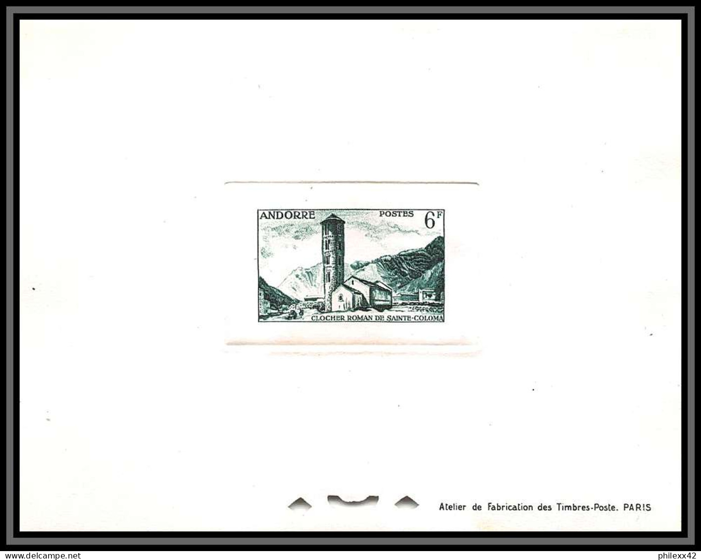 Andorre (Andorra) N°142 Clocher De Sainte Colona Eglise Church épreuve De Luxe (deluxe Proof) - Neufs