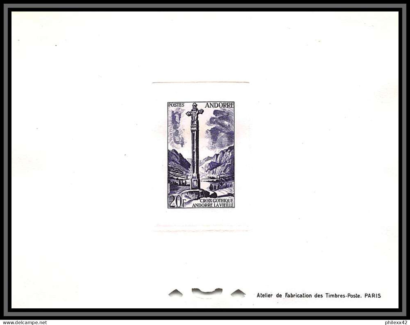 Andorre (Andorra) N°148 Croix Gothique Gothic Cross Church épreuve De Luxe (deluxe Proof) - Neufs