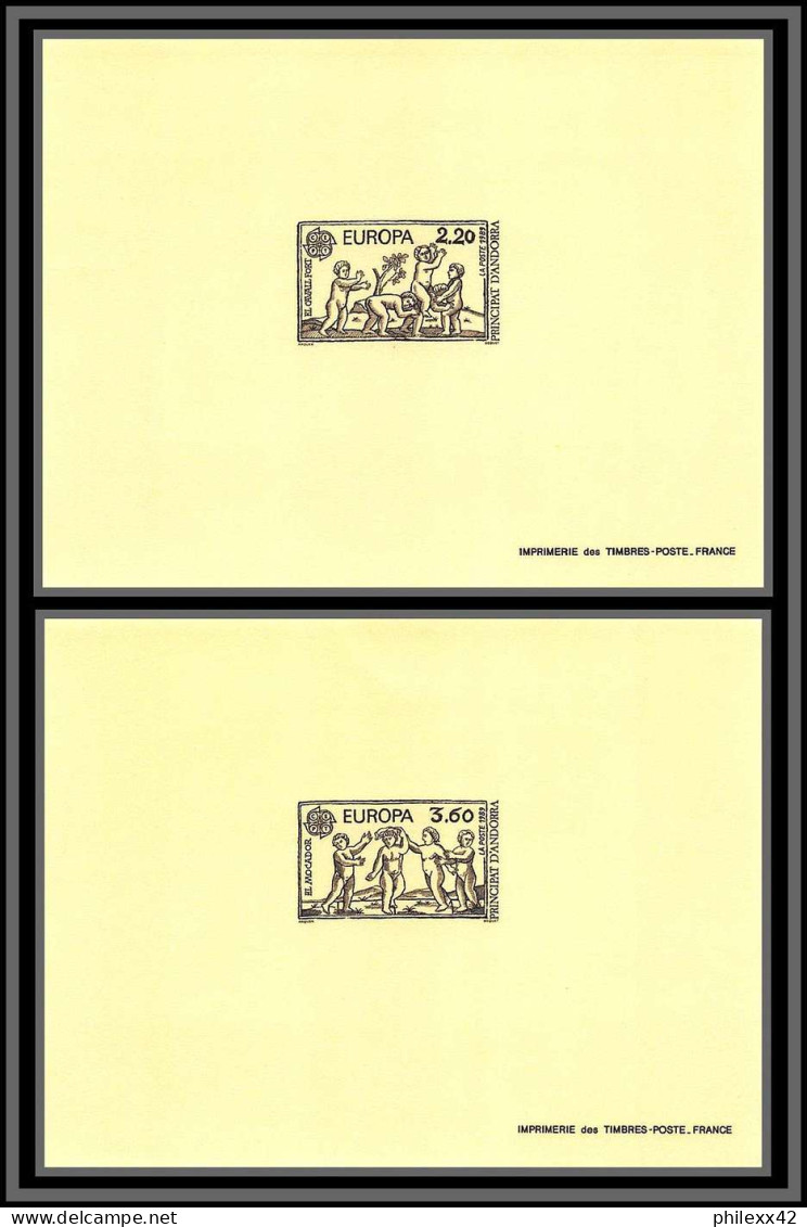 Andorre (Andorra) N°378/379 Europa 1989 Enfants Child  épreuve De Luxe (deluxe Proof) Cote 125 - 1988