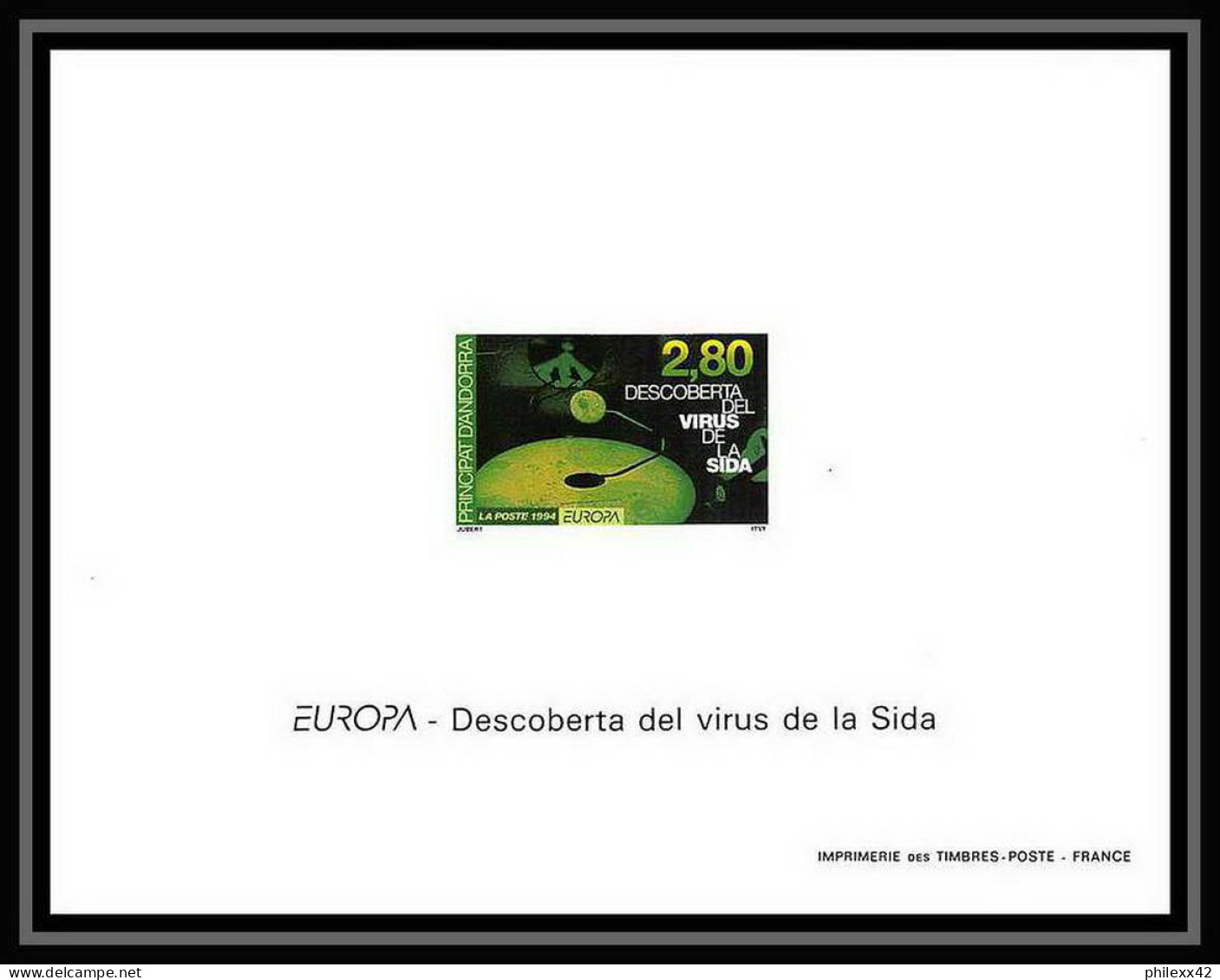 Andorre Andorra Bloc BF N°444/445 EUROPA 1994  - Blocks & Sheetlets
