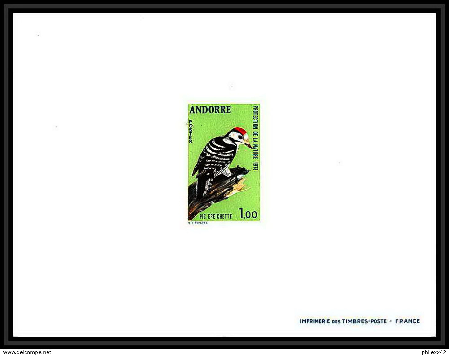 épreuve De Luxe / Deluxe Proof Andorre Andorra N°232/233 Oiseaux (birds) Mesange Et Pie - Chickadees Magpies - Collections, Lots & Series