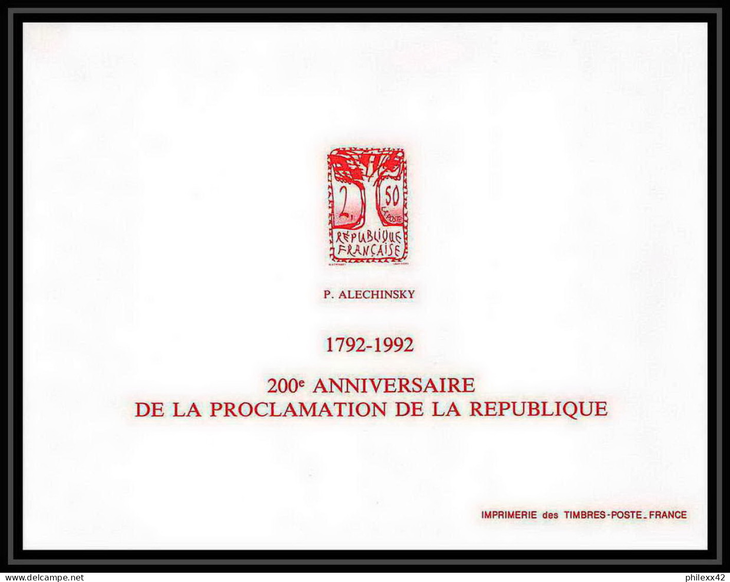 France - Bloc BF N°2772 / 2775 Bicentenaire De La Révolution La République Non Dentelé ** MNH Imperf Deluxe Proof - Révolution Française