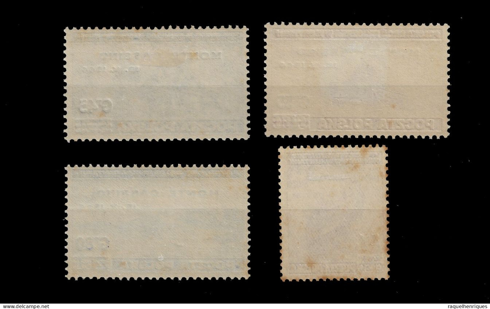 POLAND STAMP - 1944 Monte Cassino Overprints SET MH (SOME STAINS) (NP#67-P40-L9) - Gobierno De Londres (En Exhilio)