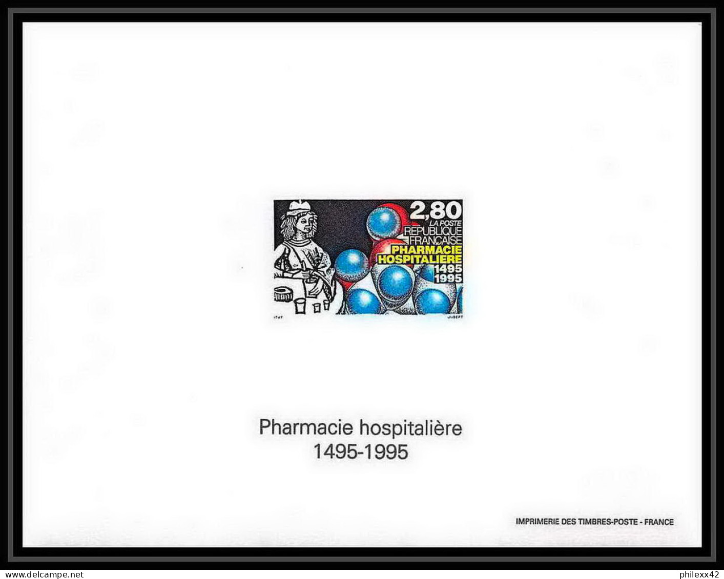 France - Bloc BF N°2968 Pharmacie Hospitalière Hospital Pharmacist Non Dentelé ** MNH Imperf Deluxe Proof - Pharmacie