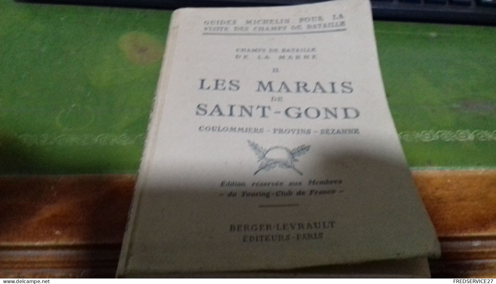 150/ GUIDES MICHELIN POUR LA VISITE DES CHAMPS DE BATAILLE DE LA MARNE LES MARAIS DE SAINT GOND 1917 / 120 PAGES / - Michelin (guide)