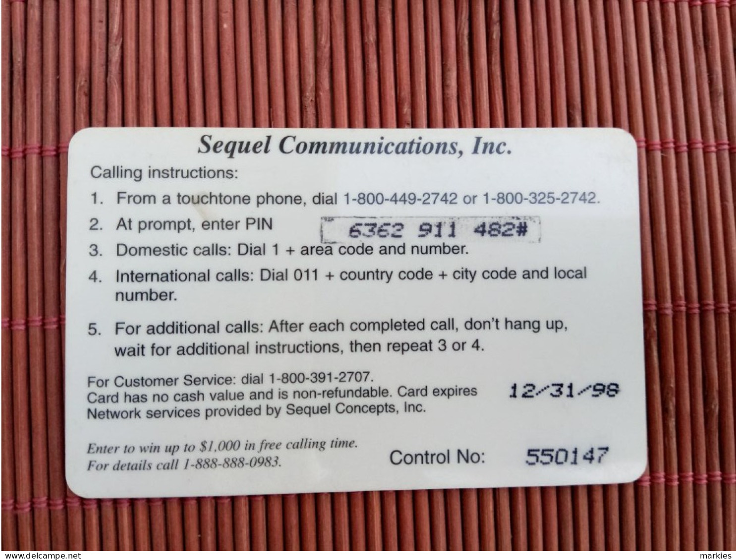 Asia Call  Prepaidcard  2 Photos Used Rare - Other & Unclassified