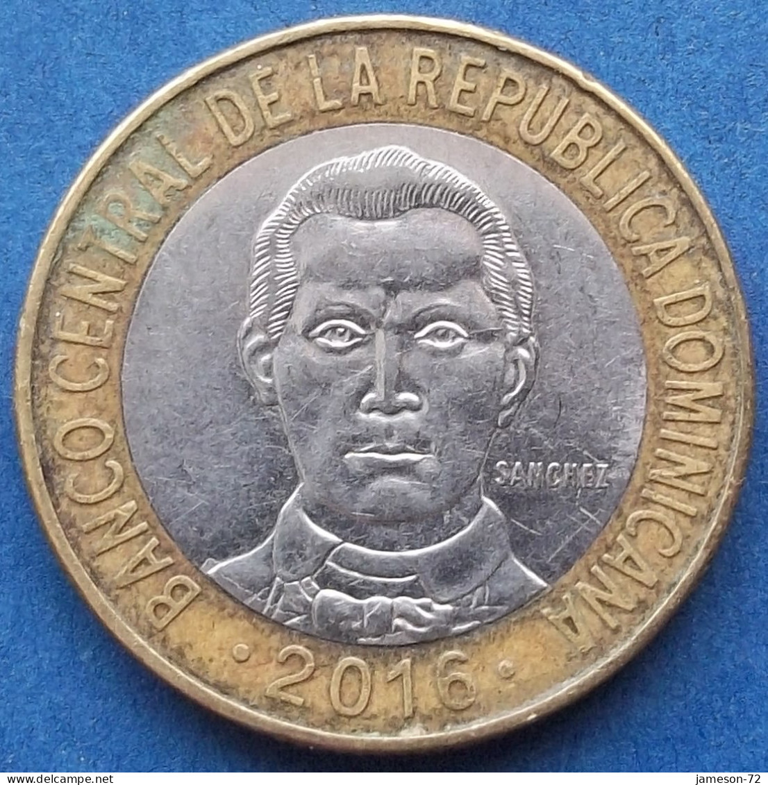 DOMINICAN REPUBLIC - 5 Pesos 2016 "Francisco De Rosario Sanchez" KM# 89 Monetary Reform (1937) - Edelweiss Coins - Dominicaine