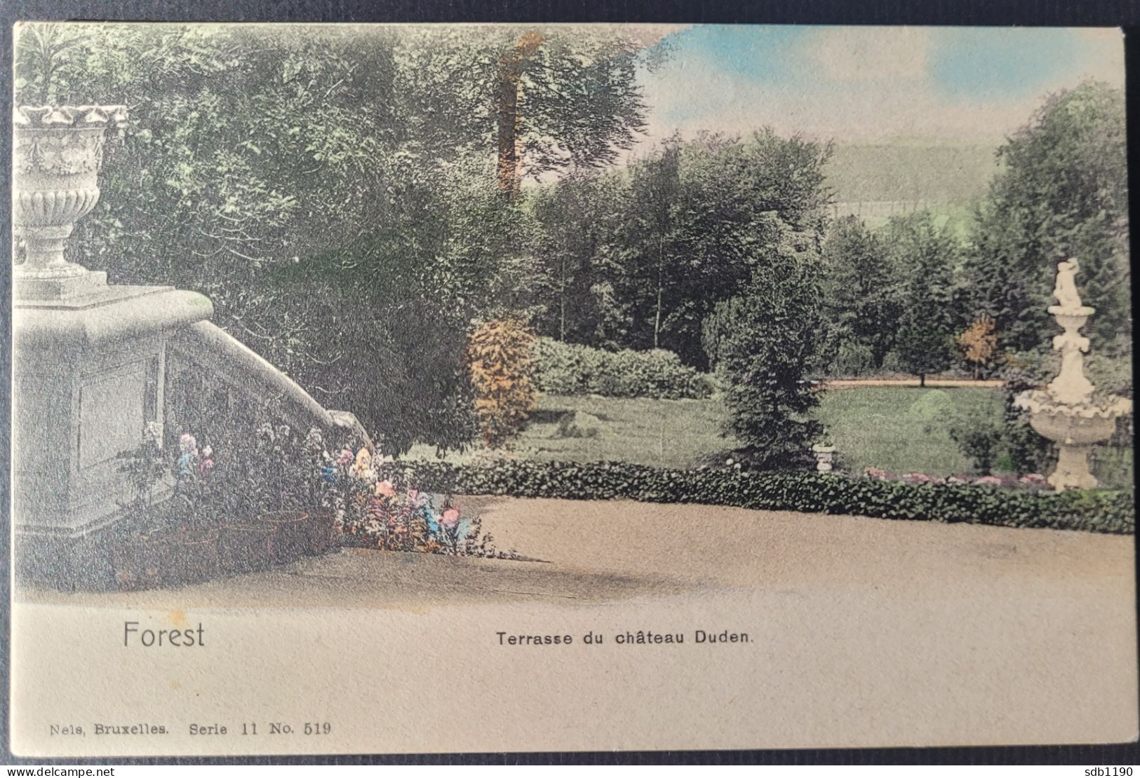 Forest - Terrasse Du Château Duden (Nels Série 11 No. 519), Colorisée, Non Circulée - Vorst - Forest