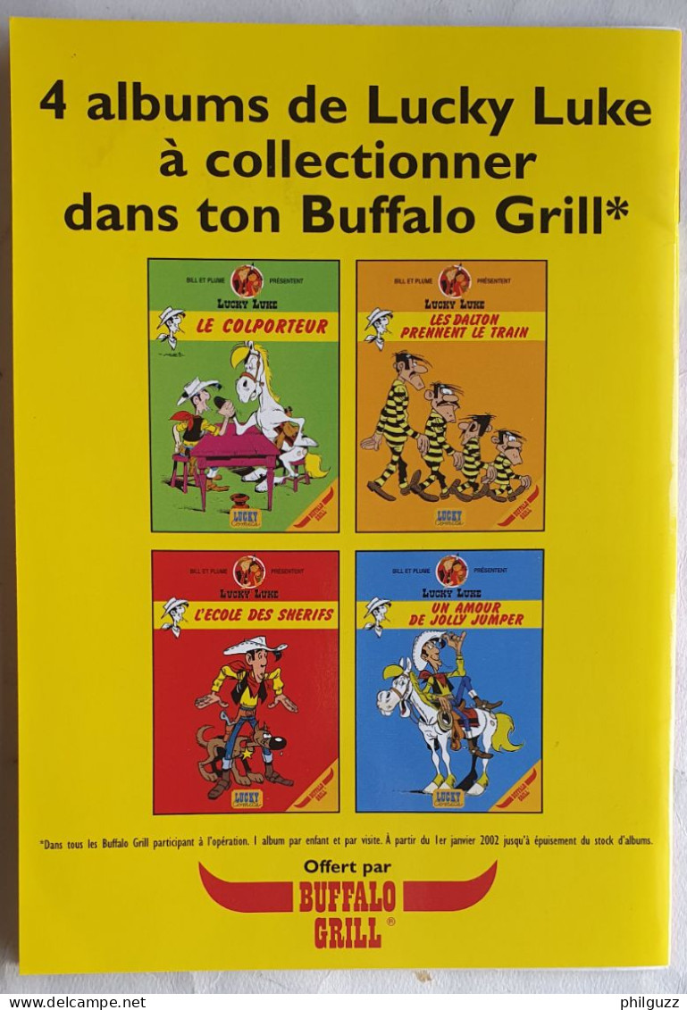 MINI BD PUBLICTAIRE BUFFALO GRILL LUCKY LUKE L' ECOLE DES SHERIFS 2002 - Lucky Luke