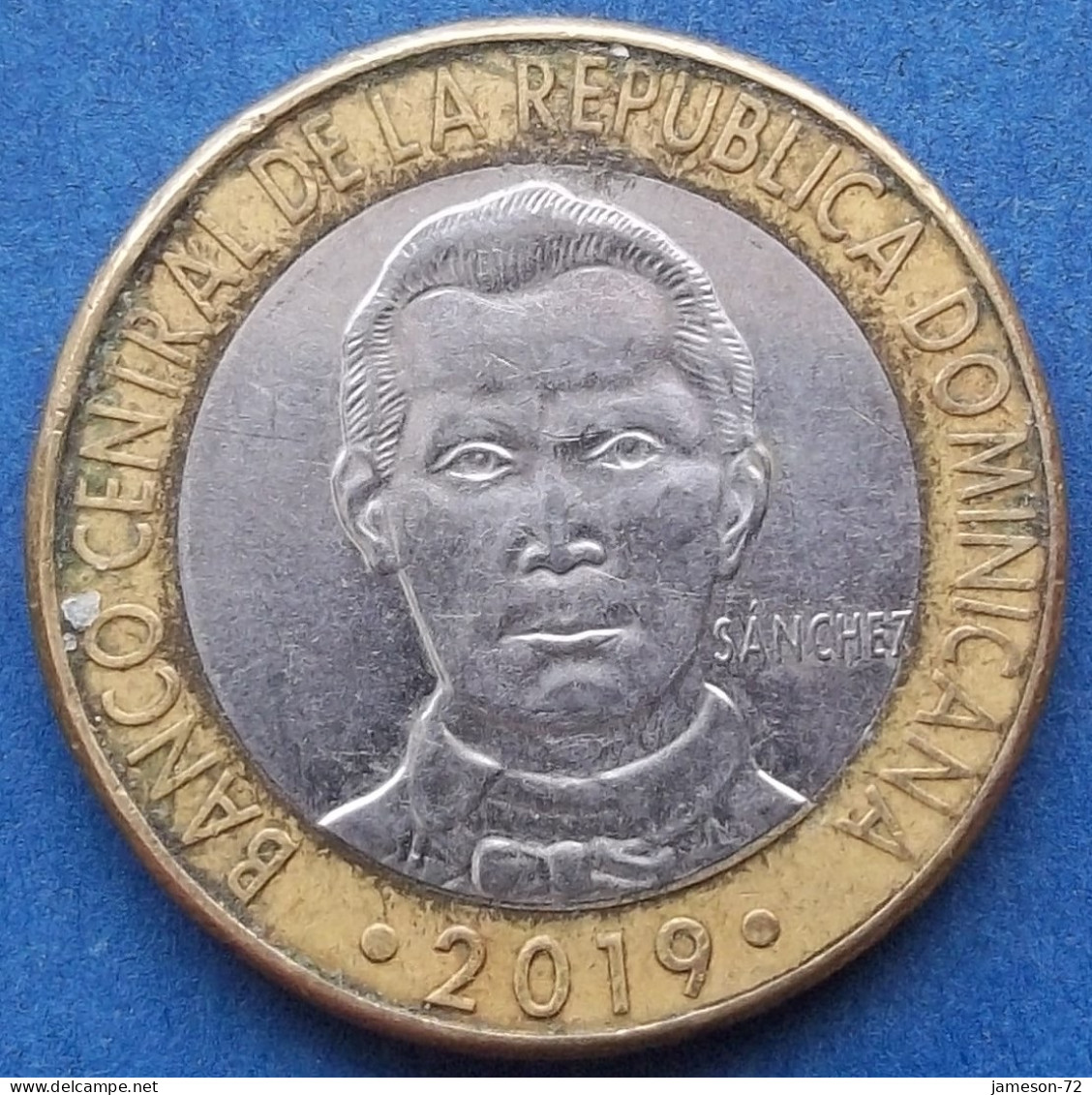 DOMINICAN REPUBLIC - 5 Pesos 2019 "Francisco De Rosario Sanchez" KM# 89 Monetary Reform (1937) - Edelweiss Coins - Dominicaanse Republiek