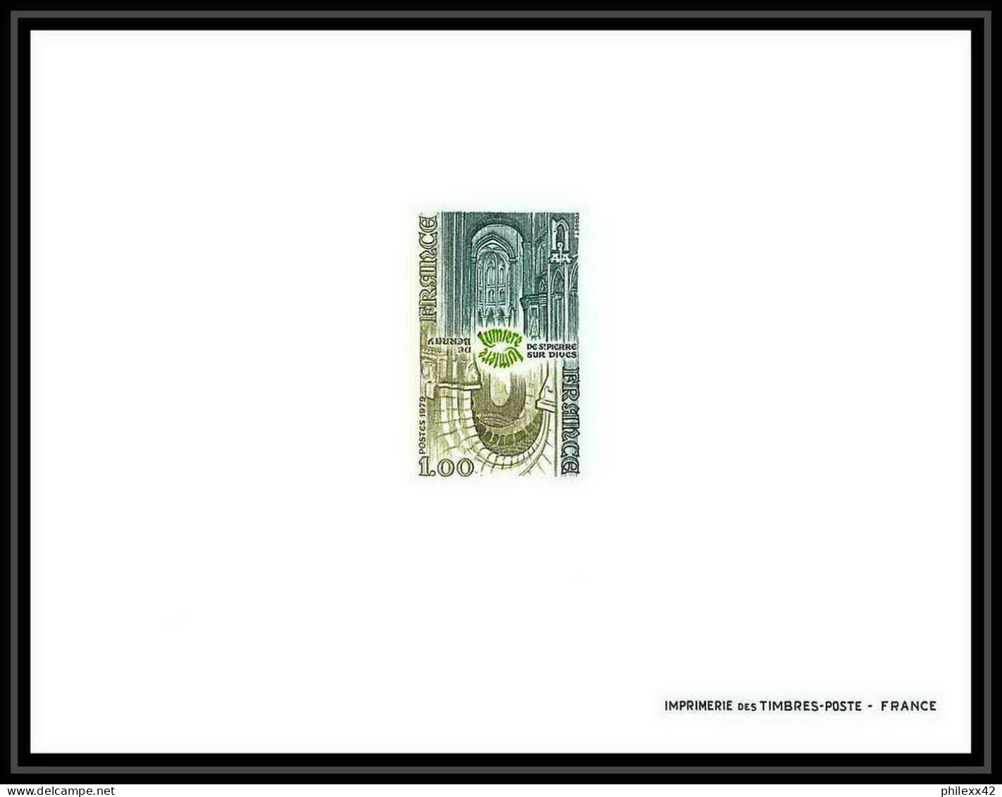 France - N°2040 épreuve De Luxe (deluxe Proof) Abbayes Normandes (normandie église Church) - Abbayes & Monastères