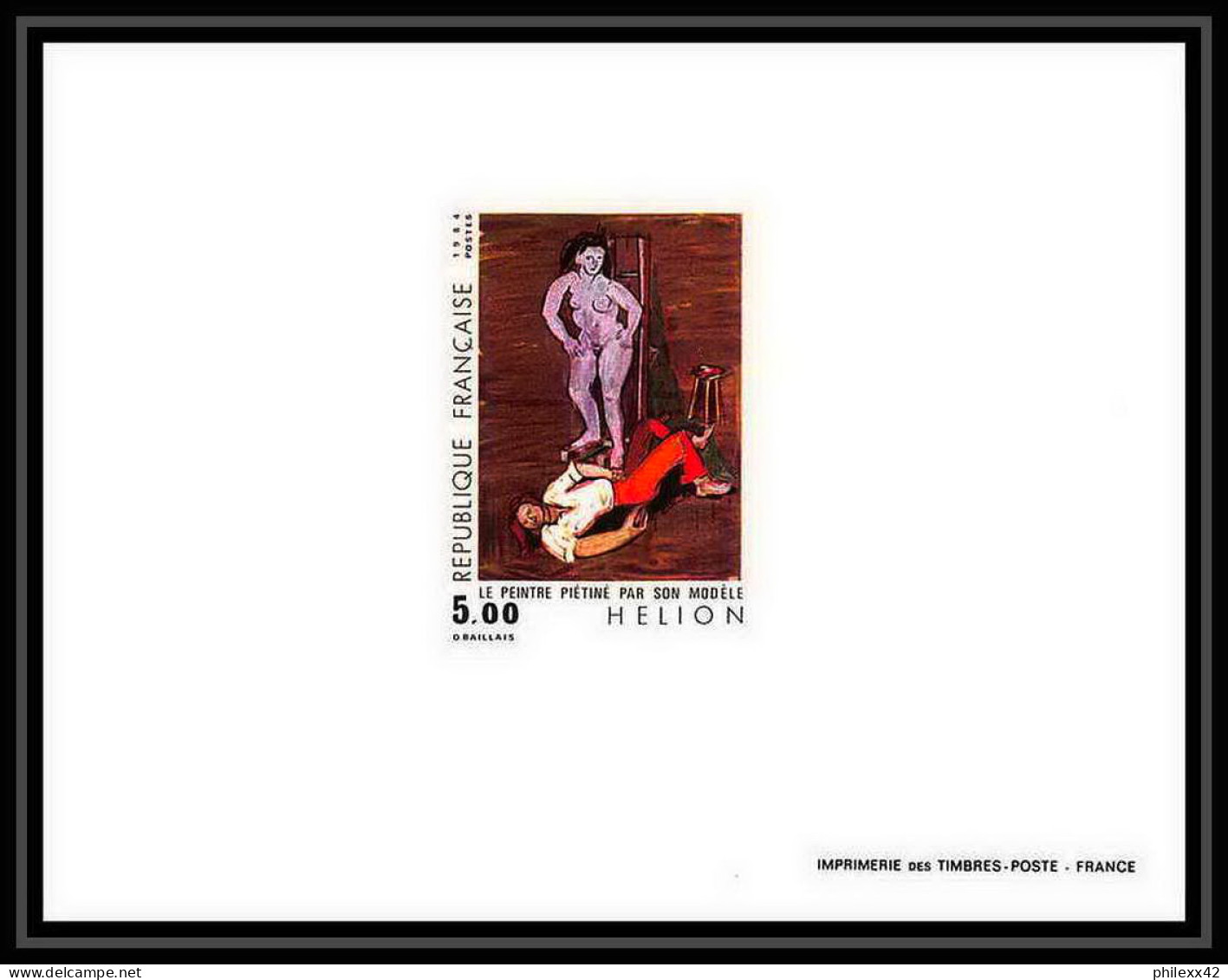France - N°2343 Jean Hélion Nus Nudes Tableau (Painting) 1984 épreuve De Luxe / Deluxe Proof - Desnudos