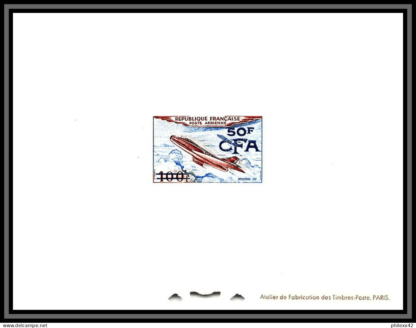 France / Cfa Reunion Poste Aérienne Pa N°52 / 55 FRANCE 30/33 épreuve De Luxe (deluxe Proof) France Ttb  - Luftpost