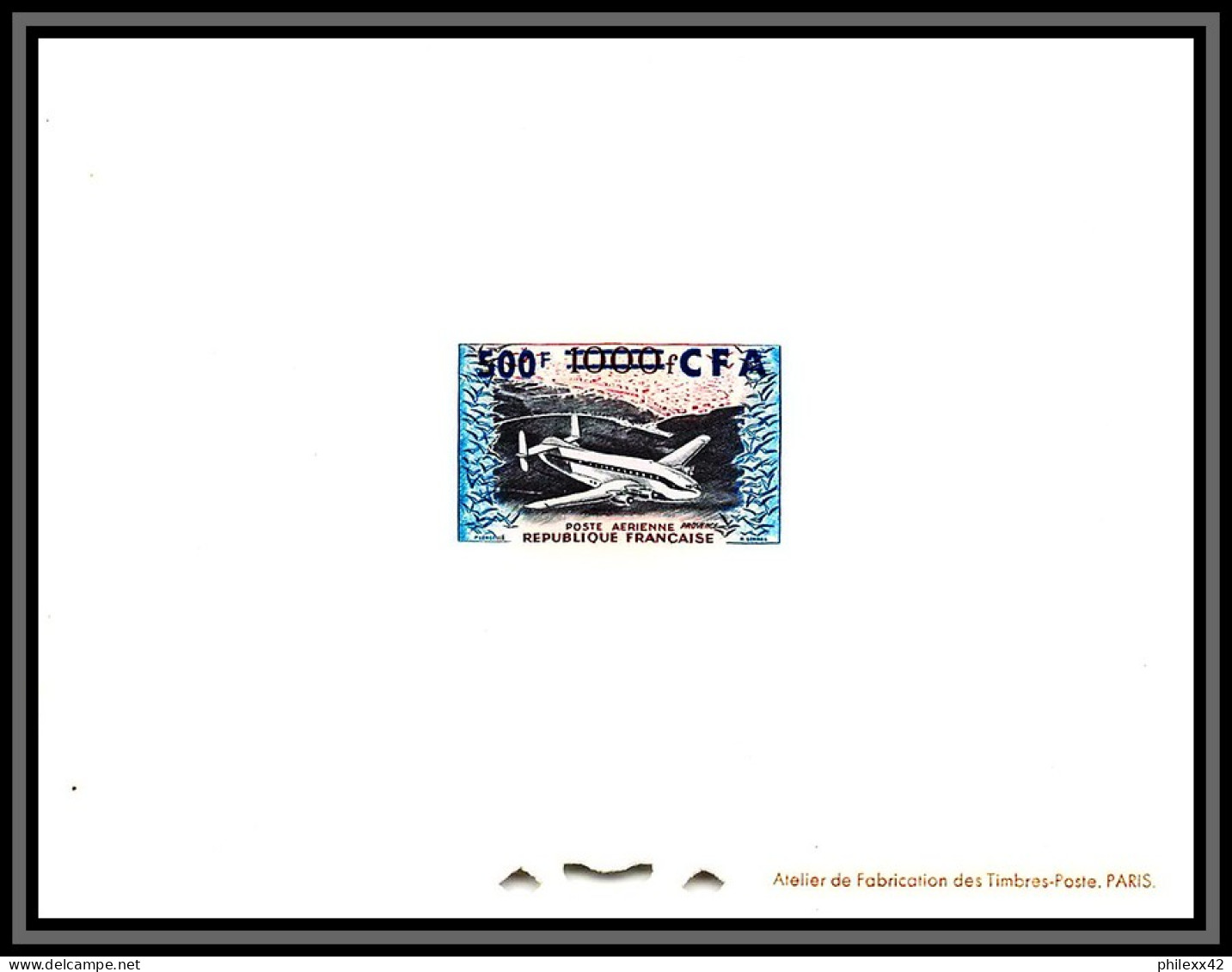 France / Cfa Reunion Poste Aérienne Pa N°52 / 55 FRANCE 30/33 épreuve De Luxe (deluxe Proof) France Ttb  - Luftpost