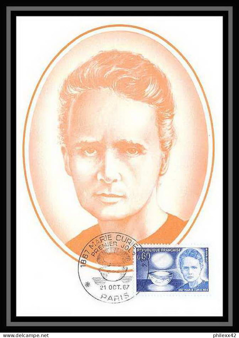 2135/ Carte Maximum (card) France N°1533 Marie Sklodowska-Curie Fdc Premier Jour Edition Cef 1967 - Atomo