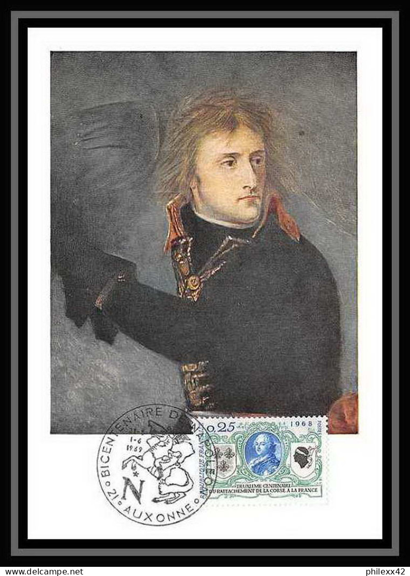 2267/ Carte Maximum (card) France N°1572 Rattachement De La Corse Napoléon Bonaparte à Arcole Edition Nomis 1969 RR - Napoleon